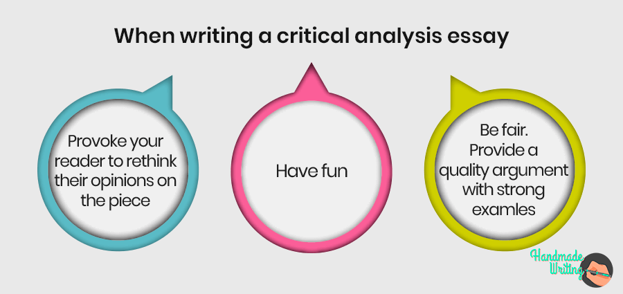 Useful advice for critical analysis essay
