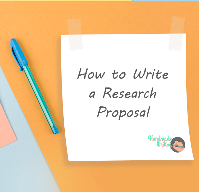 how to write a research proposal easy