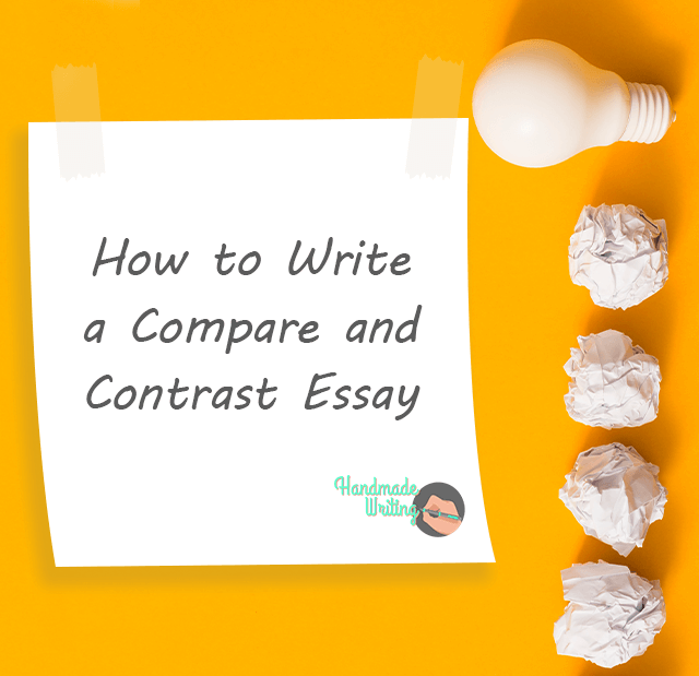 how to write a contrast essay