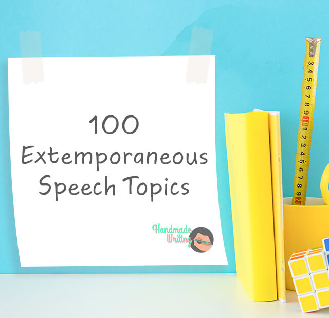 Extemporaneous Speech Topics