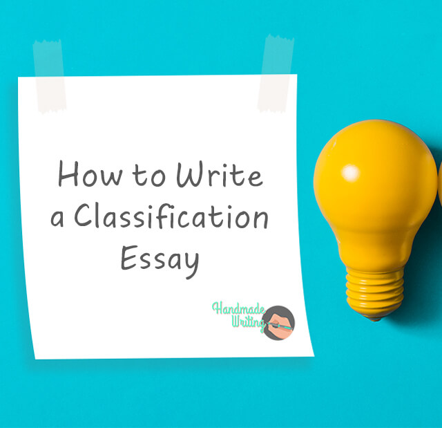 what is a classification and division essay