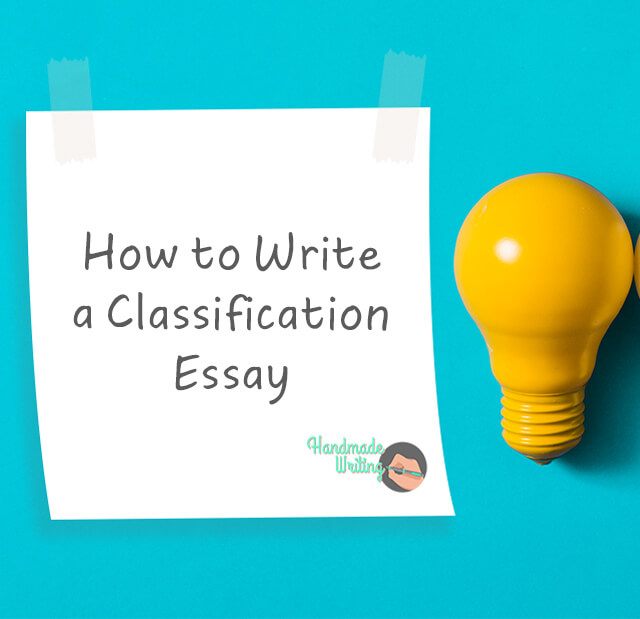 what is classification in writing