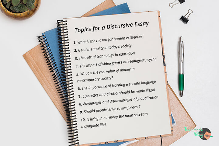 Topics for a Discursive Essay