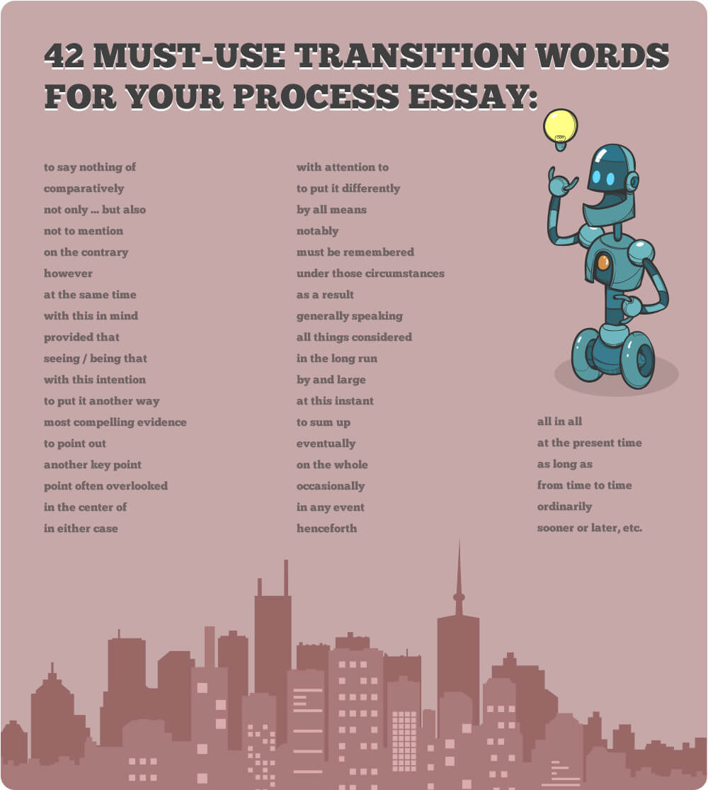 transition words process essay