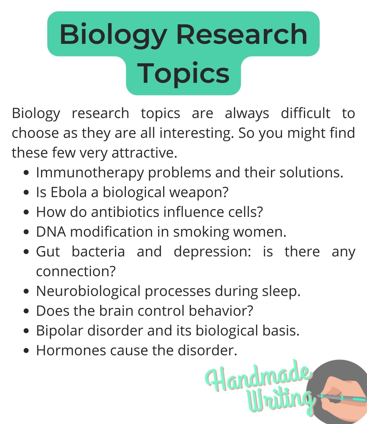 biology research topics plants