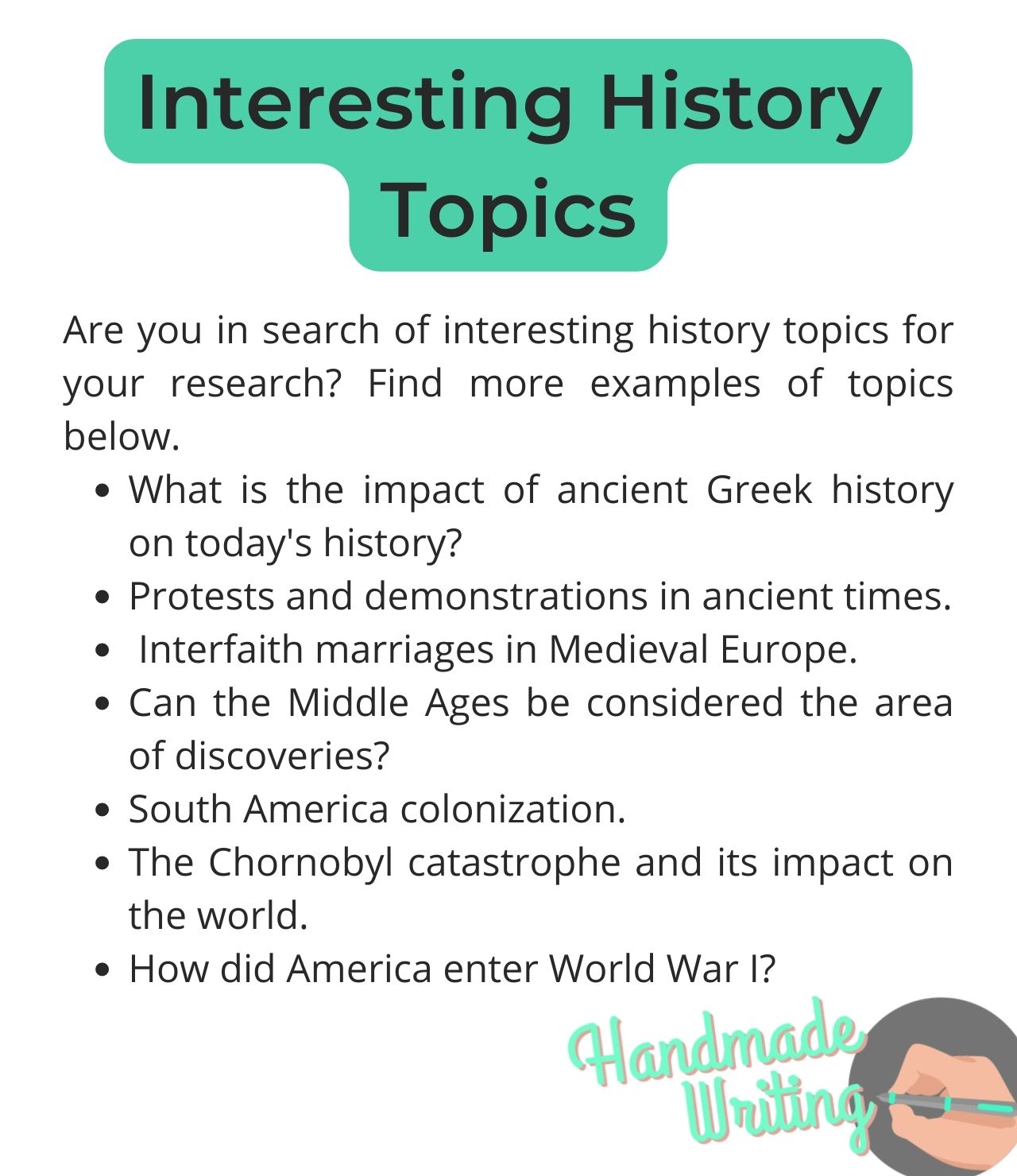interesting history topics