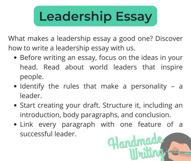 Leadership Essay Writing Guide With Examples Handmadewriting 8432