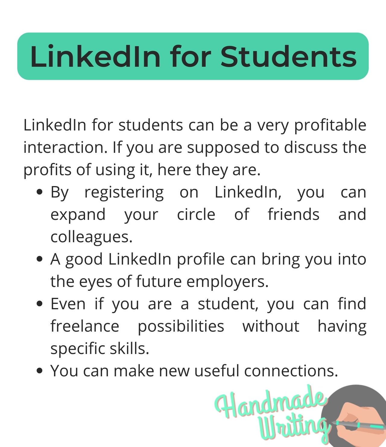 linkedin for students