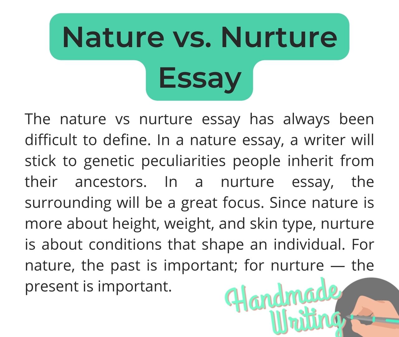 nature vs nurture discursive essay