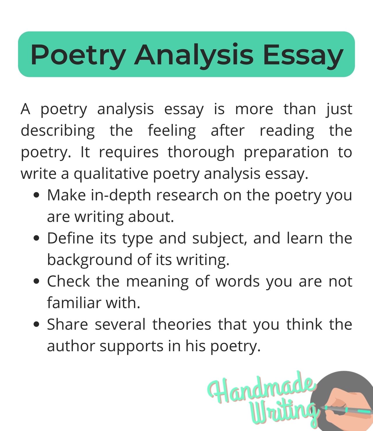 essay structure for poem analysis