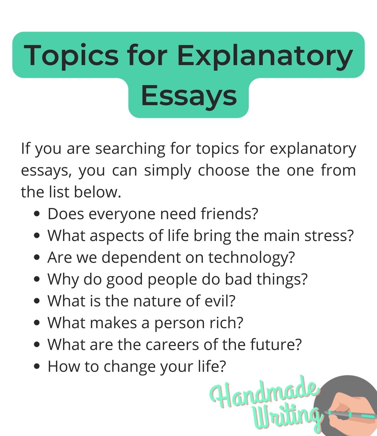 essay topics nedir