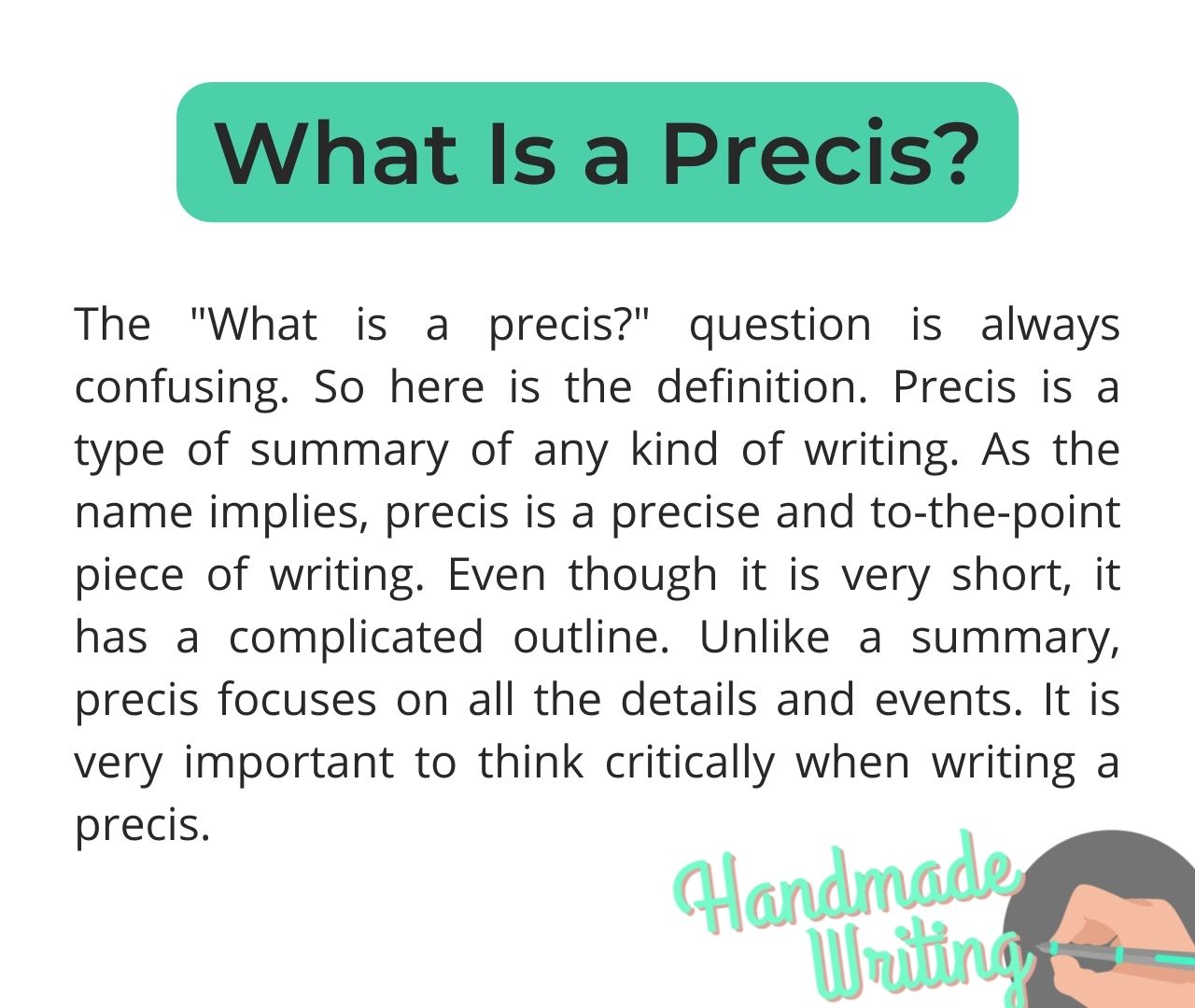 what is a precis