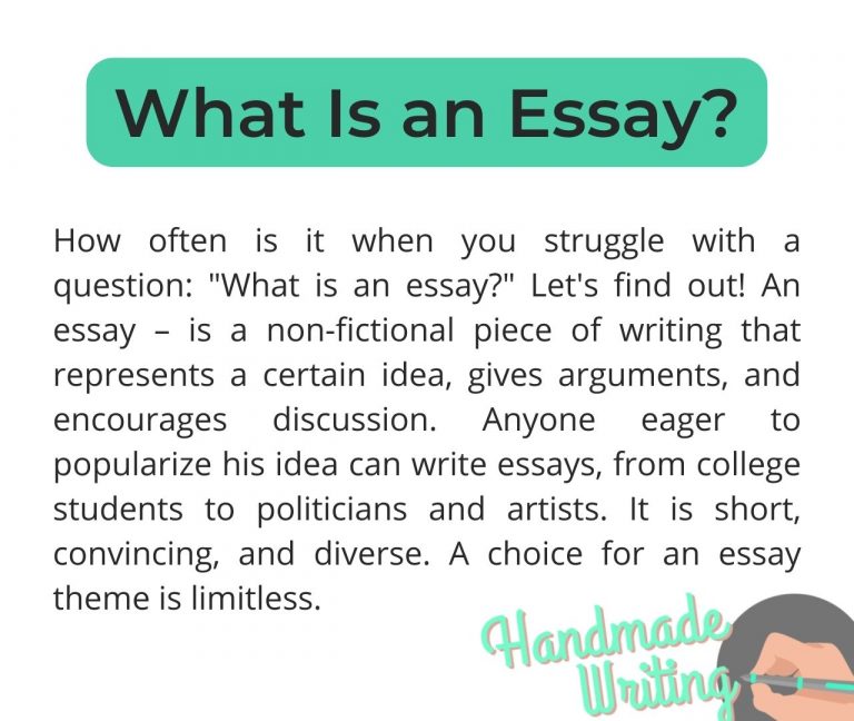 essay meaning in grammar