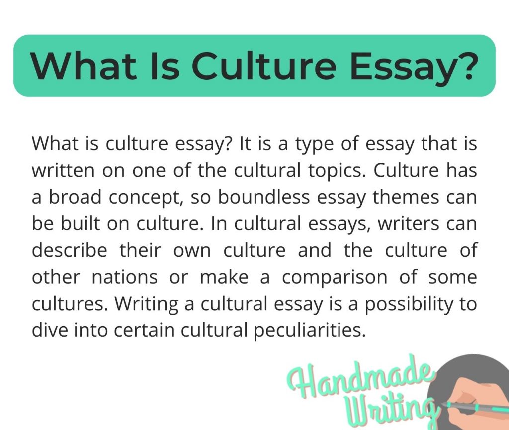 what is culture essay brainly