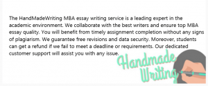 MBA essay writing service