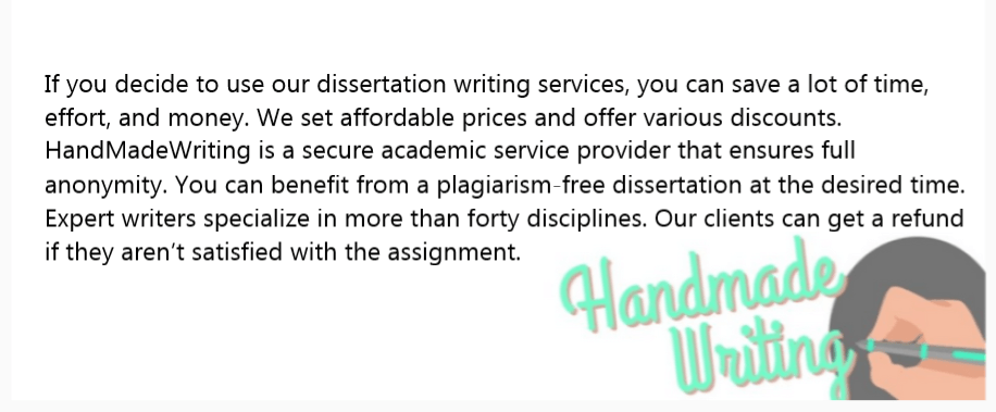 dissertation writing services