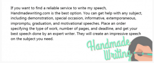 write my speech